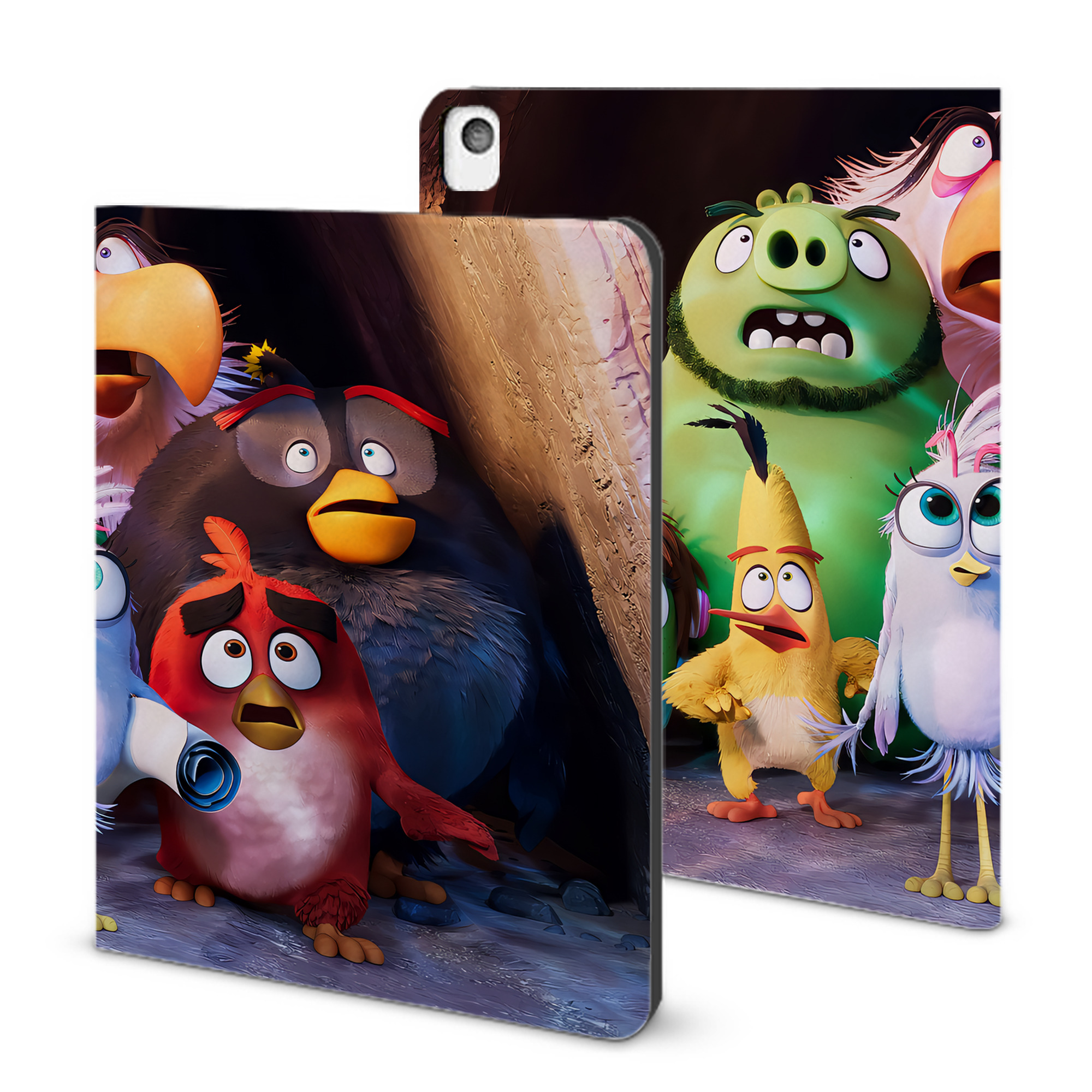 （画像用） Angry Birds アングリーバード IPadケース ペンホルダー付き ブックスタイルデザイン